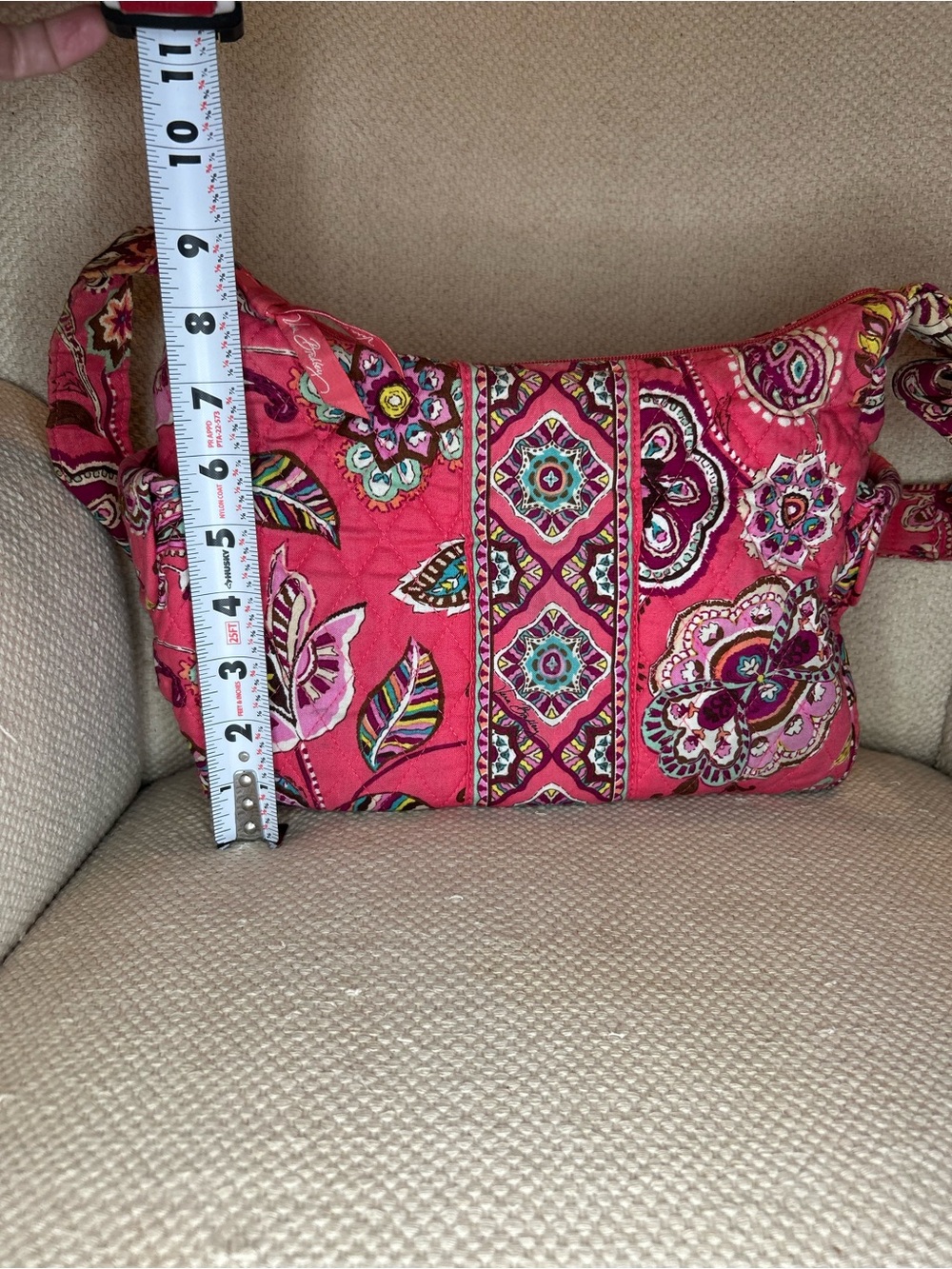 Vera Bradley On the Go call me coral pattern crossbody with matching wallet - Picture 7 of 10